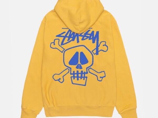 SKULL & BONES HOODIE PIGMENT DYED