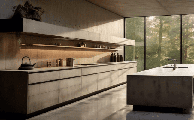 slab cabinets kitchen