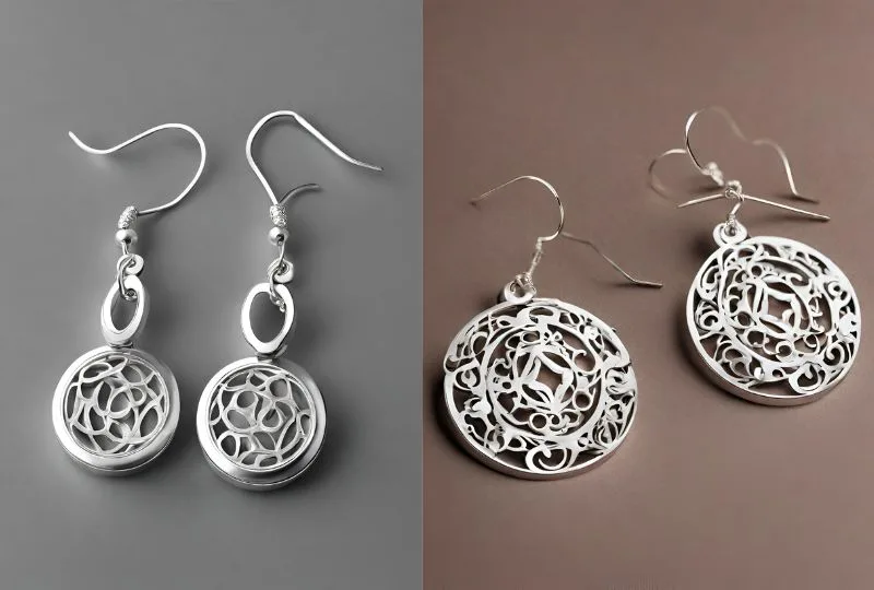 meditation earrings, earrings for women, earring in sterling silver, stelring silver earrings