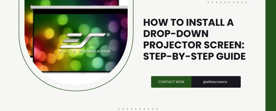 drop down projector screen